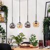 Ripoll lampa wisząca, kula świetlna, lampa wisząca kolory naturalne, czarny, 4-punktowe