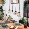Ripoll lampa wisząca, kula świetlna, lampa wisząca kolory naturalne, czarny, 4-punktowe
