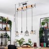 Ripoll lampa wisząca, kula świetlna, lampa wisząca kolory naturalne, czarny, 4-punktowe