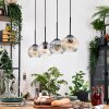 Ripoll lampa wisząca, kula świetlna, lampa wisząca kolory naturalne, czarny, 4-punktowe