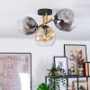 Ripoll lampa sufitowa, kula świetlna złoty, czarny, 3-punktowe
