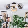 Ripoll lampa sufitowa, kula świetlna złoty, czarny, 3-punktowe