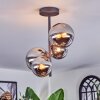 Chehalis lampa sufitowa, kula świetlna chrom, przezroczysty, przydymiony, 4-punktowe