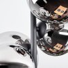 Chehalis lampa sufitowa, kula świetlna chrom, przezroczysty, przydymiony, 4-punktowe
