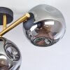 Ripoll lampa sufitowa, kula świetlna złoty, czarny, 3-punktowe
