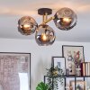 Ripoll lampa sufitowa, kula świetlna złoty, czarny, 3-punktowe