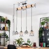 Koyoto lampa wisząca, kula świetlna, lampa wisząca kolory naturalne, czarny, 4-punktowe