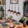 Koyoto lampa wisząca, kula świetlna, lampa wisząca kolory naturalne, czarny, 4-punktowe
