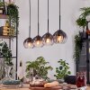 Koyoto lampa wisząca, kula świetlna, lampa wisząca kolory naturalne, czarny, 4-punktowe