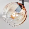 Koyoto lampa sufitowa, kula świetlna bursztynowy, przezroczysty, przydymiony, 4-punktowe
