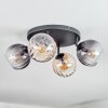 Koyoto lampa sufitowa, kula świetlna bursztynowy, przezroczysty, przydymiony, 4-punktowe