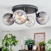Koyoto lampa sufitowa, kula świetlna bursztynowy, przezroczysty, przydymiony, 4-punktowe