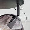 Koyoto lampa sufitowa, kula świetlna bursztynowy, przezroczysty, przydymiony, 4-punktowe