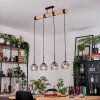 Ripoll lampa wisząca, kula świetlna, lampa wisząca kolory naturalne, czarny, 4-punktowe