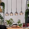 Ripoll lampa wisząca, kula świetlna, lampa wisząca kolory naturalne, czarny, 4-punktowe