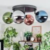 Gastor lampa sufitowa, kula świetlna niebeieski, chrom, zielony, miedziany, przydymiony, 4-punktowe