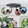 Gastor lampa sufitowa, kula świetlna niebeieski, chrom, zielony, miedziany, przydymiony, 4-punktowe