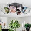 Gastor lampa sufitowa, kula świetlna niebeieski, chrom, zielony, przezroczysty, miedziany, przydymiony, 4-punktowe