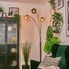 Ripoll kula świetlna, lampa stojąca bursztynowy, przydymiony, 3-punktowe