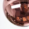 Chehalis lampa sufitowa, kula świetlna złoty, czarny, 3-punktowe