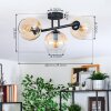 Koyoto lampa sufitowa, kula świetlna bursztynowy, przezroczysty, 3-punktowe