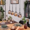 Ripoll lampa wisząca, kula świetlna, lampa wisząca kolory naturalne, czarny, 4-punktowe