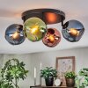 Koyoto lampa sufitowa, kula świetlna niebeieski, zielony, miedziany, 4-punktowe