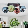 Koyoto lampa sufitowa, kula świetlna niebeieski, zielony, miedziany, 4-punktowe