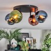 Koyoto lampa sufitowa, kula świetlna niebeieski, zielony, miedziany, 4-punktowe