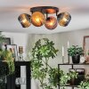 Koyoto lampa sufitowa, kula świetlna niebeieski, złoty, miedziany, 4-punktowe