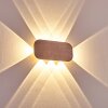 Homad Lampa ścienna LED Różane złoto, Biały, 1-punktowy