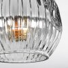 Ripoll lampa sufitowa, kula świetlna chrom, przezroczysty, przydymiony, 3-punktowe