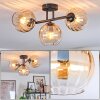 Koyoto lampa sufitowa, kula świetlna bursztynowy, przezroczysty, 3-punktowe