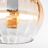 Koyoto lampa sufitowa, kula świetlna bursztynowy, przezroczysty, 3-punktowe