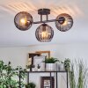 Koyoto lampa sufitowa, kula świetlna przydymiony, 3-punktowe
