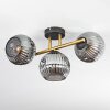 Ripoll lampa sufitowa, kula świetlna złoty, czarny, 3-punktowe