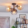 Koyoto lampa sufitowa, kula świetlna bursztynowy, przezroczysty, przydymiony, 3-punktowe