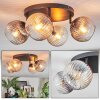 Koyoto lampa sufitowa, kula świetlna bursztynowy, przezroczysty, przydymiony, 4-punktowe