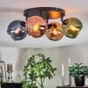 Koyoto lampa sufitowa, kula świetlna niebeieski, złoty, zielony, miedziany, 4-punktowe