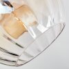 Koyoto Lampa sufitowa, Kula świetlna W kolorze bursztynu, Przezroczysty, 4-punktowe