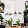 Ripoll lampa wisząca, kula świetlna, lampa wisząca kolory naturalne, czarny, 4-punktowe