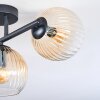 Koyoto Lampa sufitowa, Kula świetlna W kolorze bursztynu, Przezroczysty, 3-punktowe