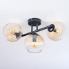 Koyoto Lampa sufitowa, Kula świetlna W kolorze bursztynu, Przezroczysty, 3-punktowe