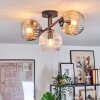 Ripoll lampa sufitowa, kula świetlna bursztynowy, przezroczysty, przydymiony, 3-punktowe