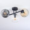 Ripoll lampa sufitowa, kula świetlna bursztynowy, przezroczysty, przydymiony, 3-punktowe
