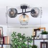 Ripoll lampa sufitowa, kula świetlna bursztynowy, przezroczysty, przydymiony, 3-punktowe