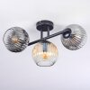 Ripoll lampa sufitowa, kula świetlna bursztynowy, przezroczysty, przydymiony, 3-punktowe