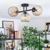 Ripoll Lampa sufitowa, Kula świetlna W kolorze bursztynu, Przezroczysty, 3-punktowe
