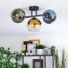 Koyoto lampa sufitowa, kula świetlna niebeieski, złoty, zielony, przezroczysty, 3-punktowe