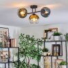 Koyoto lampa sufitowa, kula świetlna niebeieski, złoty, zielony, przezroczysty, 3-punktowe